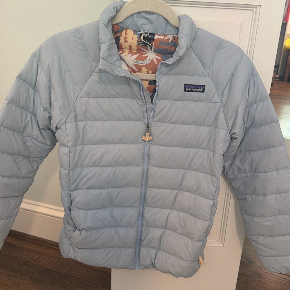 Patagonia Kids Down Sweater Jacket Size L (12)